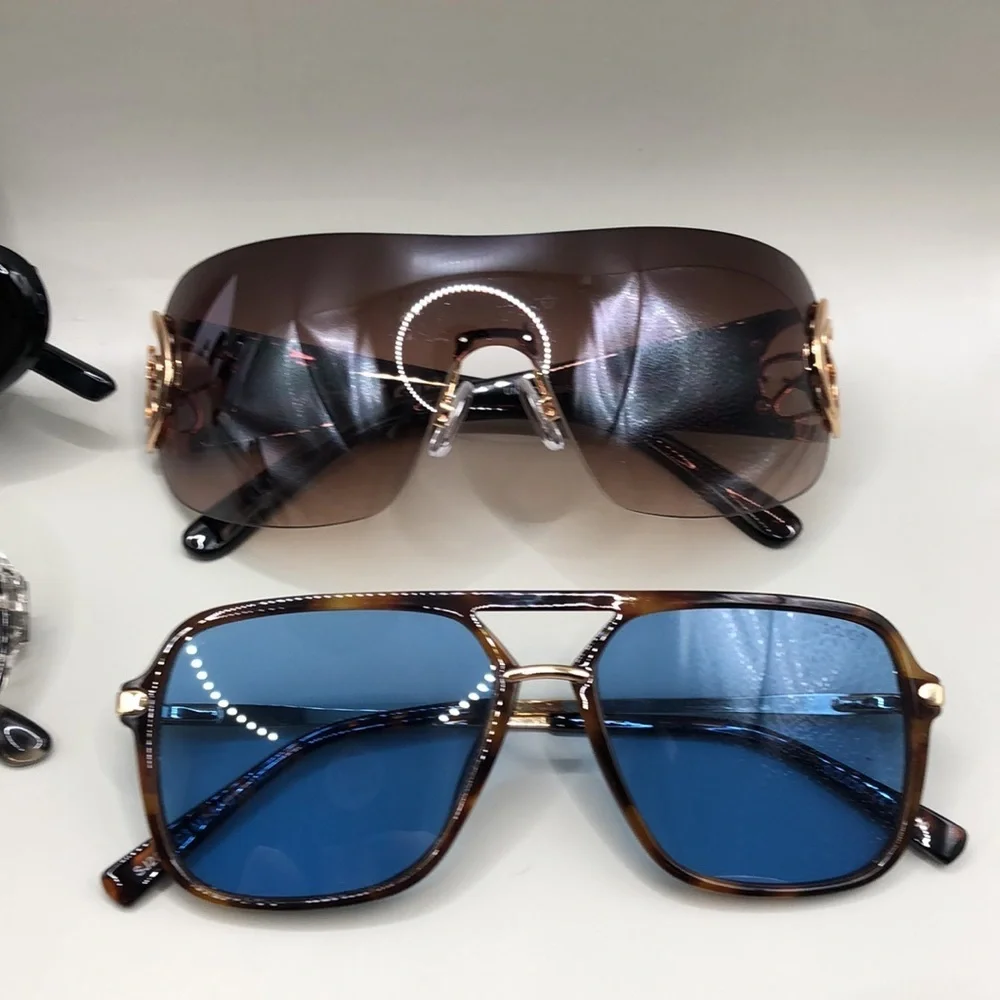 Bundle 8 trendy funky fun casual to festival sunglasses lot variety of brands.